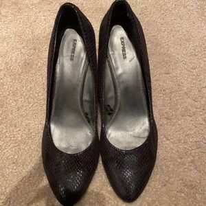 Platform Black Heels